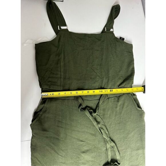 NWT No Boundaries Juniors’ Jumpsuit Olive Green Packets Wide Legs SzXL(15-17) - Picture 10 of 16